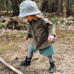 Dark Green Bogs Rain Boots